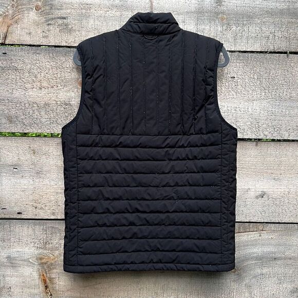Lands' End Men's Black Down Filled Full Zip Light Insulation Puffer Vest Medium - Picture 6 of 8